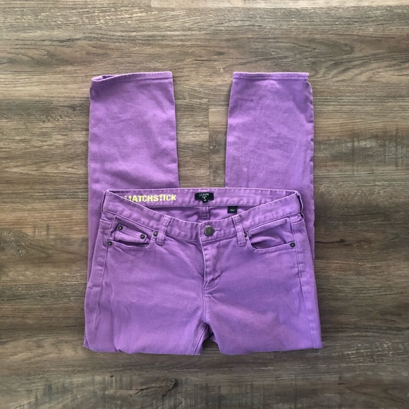 J. Crew Denim - J. Crew Matchstick Purple Cropped Jeans